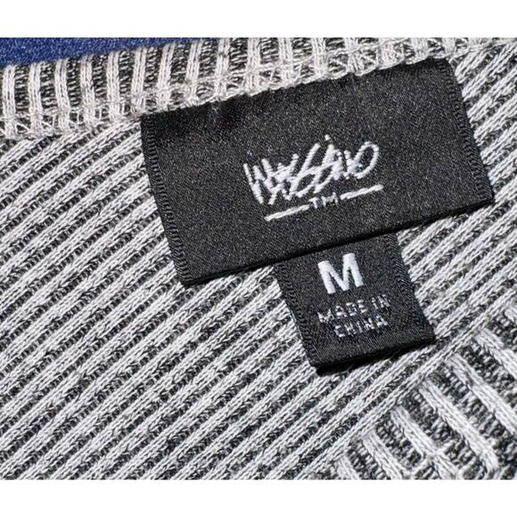 Vintage Mossimo Ribbed Sleeveless Dress Medium Gray Y2K 90s V Neck Workwear - Picture 7 of 7